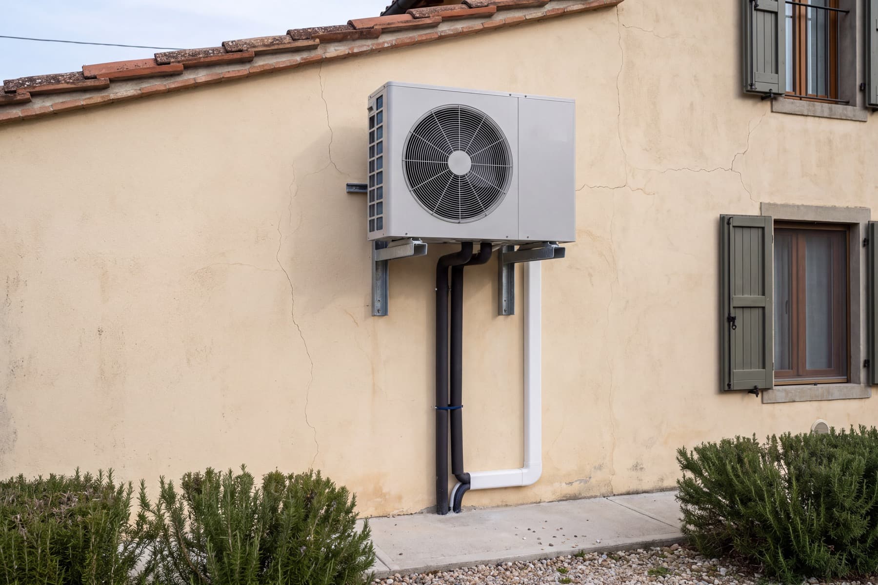 Pompe di calore — esempio di installazione